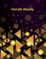 9781726241960-1726241963-Torah Study: Notebook, Composition Book, Black and Gold, Modern; Messianic, Hebrew Roots, Torah Observant, 150 Blank Cornell-Style Study Pages, Larger Size, 8.5" x 11"