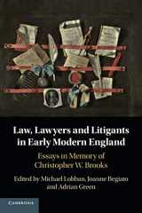 9781108740647-1108740642-Law, Lawyers and Litigants in Early Modern England