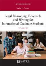 9781543810844-1543810845-Legal Reasoning, Research, and Writing for International Graduate Students (Aspen Coursebook Series)