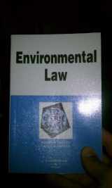 9780314177209-0314177205-Environmental Law in a Nutshell (Nutshell Series)