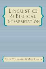 9780830817511-0830817514-Linguistics & Biblical Interpretation