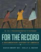 9780393878172-0393878171-For the Record: A Documentary History of America (Volume 2)