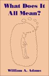 9781845400200-1845400208-What Does it All Mean?: A Humanistic Account of Human Experience