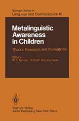 9783642691157-3642691153-Metalinguistic Awareness in Children: Theory, Research, and Implications (Springer Series in Language and Communication)