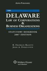 9780735560789-0735560781-The Delaware Law of Corporations & Business Organizations: Statutory Deskbook (Book & CD-ROM)