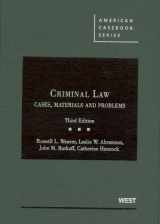 9780314194190-0314194193-Criminal Law, Cases, Materials and Problems (American Casebook Series)