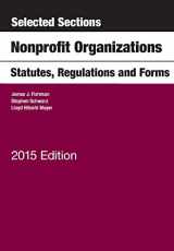 9781628100150-162810015X-Selected Sections on Nonprofit Organizations, Statutes, Regulations, and Forms, 2015 (Selected Statutes)