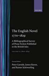 9780198183181-0198183186-The English Novel 1770-1829: A Bibliographical Survey of Prose Fiction Published in the British IslesVolume II: 1800-1829