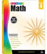 9781483808727-1483808726-Spectrum 4th Grade Math Workbooks, Ages 9 to 10, 4th Grade Math, Multiplication, Division, Fractions, Decimals, Algebra, Measurement Conversions, and Geometry Workbook - 160 Pages