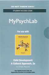 9780134412856-0134412850-NEW MyPyschLab -- Access Card -- for Child Development: A Cultural Approach
