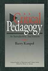 9780897895538-0897895533-Critical Pedagogy: An Introduction (Critical Studies in Education and Culture Series)
