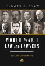9781627224314-1627224319-World War I Law and Lawyers: Issues, Cases, and Characters