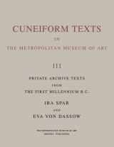 9780300193121-0300193122-Cuneiform Texts in The Metropolitan Museum of Art: Vol. 3, Private Archive Texts from the First Millennium B.C.
