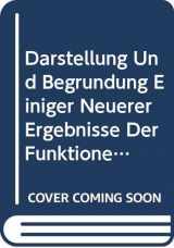 9780387168869-0387168869-Darstellung Und Begrundung Einiger Neuerer Ergebnisse Der Funktionentheories, 3rd Edition (German Edition)