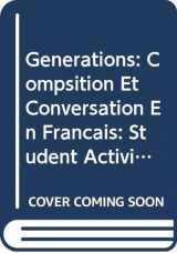 9780030309410-0030309417-Student Activities Manual for Generations: Compsition et conversation en francais