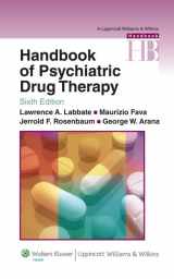 9780781774864-0781774861-Handbook of Psychiatric Drug Therapy (Lippincott Williams & Wilkins Handbook Series)