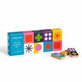 9780735375505-073537550X-Galison Jonathan Adler Helinski Domino Set – 28 Double Sided Colorful Bright Design Tile Patterned Wooden Domino Pieces