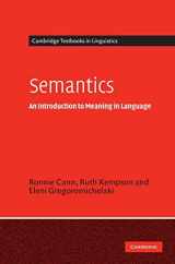 9780521819626-0521819628-Semantics: An Introduction to Meaning in Language (Cambridge Textbooks in Linguistics)