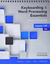 9781337103022-1337103020-Keyboarding and Word Processing Essentials Lessons 1-55: Microsoft Word 2016, Spiral bound Version (College Keyboarding)