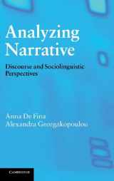9780521887168-052188716X-Analyzing Narrative: Discourse and Sociolinguistic Perspectives