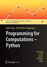 9783319324272-3319324276-Programming for Computations - Python: A Gentle Introduction to Numerical Simulations with Python (Texts in Computational Science and Engineering)