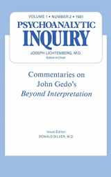 9780881639902-0881639907-Commentaries: Psychoanalytic Inquiry, 1.2
