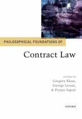 9780198713012-0198713010-Philosophical Foundations of Contract Law (Philosophical Foundations of Law)