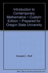 9780534467296-0534467296-Introduction to Contemporary Mathematics ~ Custom Edition ~ Prepared for Oregon State University