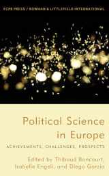 9781538156919-1538156911-Political Science in Europe: Achievements, Challenges, Prospects