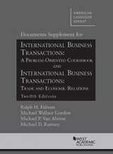 9781628102239-1628102233-Doc Supp for IBT: A Problem Oriented Coursebook and IBT: Trade and Economic Relations, 12th Edit's (American Casebook Series)