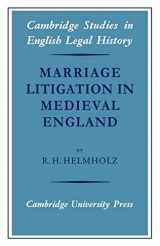 9780521035620-0521035627-Marriage Litigation in Medieval England (Cambridge Studies in English Legal History)