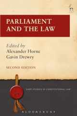 9781509908714-1509908714-Parliament and the Law (Hart Studies in Constitutional Law)