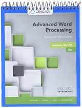 9781337103268-1337103268-Advanced Word Processing Lessons 56-110: Microsoft Word 2016, Spiral bound Version