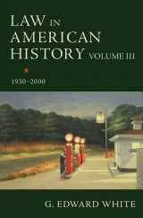 9780190634940-0190634944-Law in American History, Volume III: 1930-2000