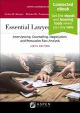 9781543808889-1543808883-Essential Lawyering Skills: Interviewing, Counseling, Negotiation, and Persuasive Fact Analysis,[Connected eBook] Sixth Edition (Aspen Coursebook Series)