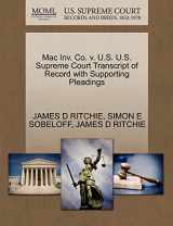 9781270416517-1270416510-Mac Inv. Co. v. U.S. U.S. Supreme Court Transcript of Record with Supporting Pleadings