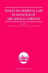 9780748640706-0748640703-Essays in Criminal Law in Honour of Sir Gerald Gordon (Edinburgh Studies in Law)