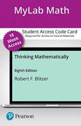 9780137551224-0137551223-Thinking Mathematically -- MyLab Math with Pearson eText Access Code