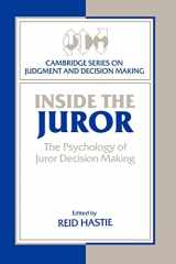 9780521477550-0521477557-Inside the Juror: The Psychology of Juror Decision Making (Cambridge Series on Judgment and Decision Making)