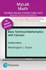9780137582969-013758296X-Basic Technical Mathematics with Calculus -- MyLab Math with Pearson eText + Print Combo Access Code