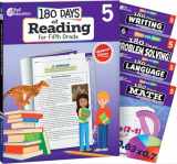 9781425828028-1425828027-180 Days of Fifth Grade Practice, 5th Grade Workbook Set for Kids Ages 9-11, Includes 5 Assorted Fifth Grade Workbooks to Practice Math, Reading, ... Problem Solving Skills (180 Days of Practice)