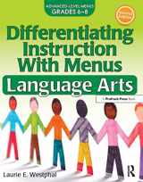 9781618216403-1618216406-Differentiating Instruction With Menus: Language Arts (Grades 6-8)