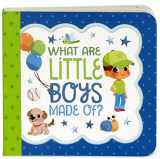 9781680522105-1680522108-What Are Little Boys Made Of: Little Bird Greetings, Greeting Card Board Book with Personalization Flap, Gifts for Birthday, Baby Showers and More