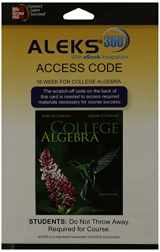9780077847159-0077847156-ALEKS 360 Access Card (18 weeks) for College Algebra