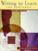 9780072327328-0072327324-WRITING TO LEARN 1: TEACHER'S EDITION: The Sentence