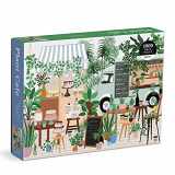9780735371903-0735371903-Galison Plant Cafe 1000 Piece Puzzle from Galison - 1000 Piece Botanical Puzzle for Adults, Wonderful Illustrations from Frankie Penwill, Thick and Sturdy Pieces, Great Gift Idea