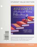 9780133020489-0133020487-Assessment of Reading and Writing Difficulties: An Interactive Approach, Student Value Edition Plus NEW MyEducationLab with Pearson eText -- Access Card Package (5th Edition)