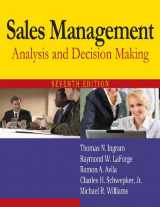9780765622594-0765622599-Sales Management: Analysis and Decision Making