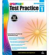 9781620575932-1620575930-Spectrum Grade 1 Test Practice Workbooks, Ages 6 to 7, 1st Grade Test Practice Workbook, Math, Language Arts, Reading Comprehension, Vocabulary, and Writing, Standardized Test Practice - 160 Pages