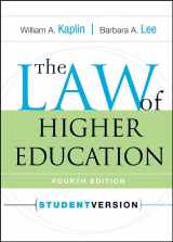9780787970956-0787970956-The Law of Higher Education, 4th Edition